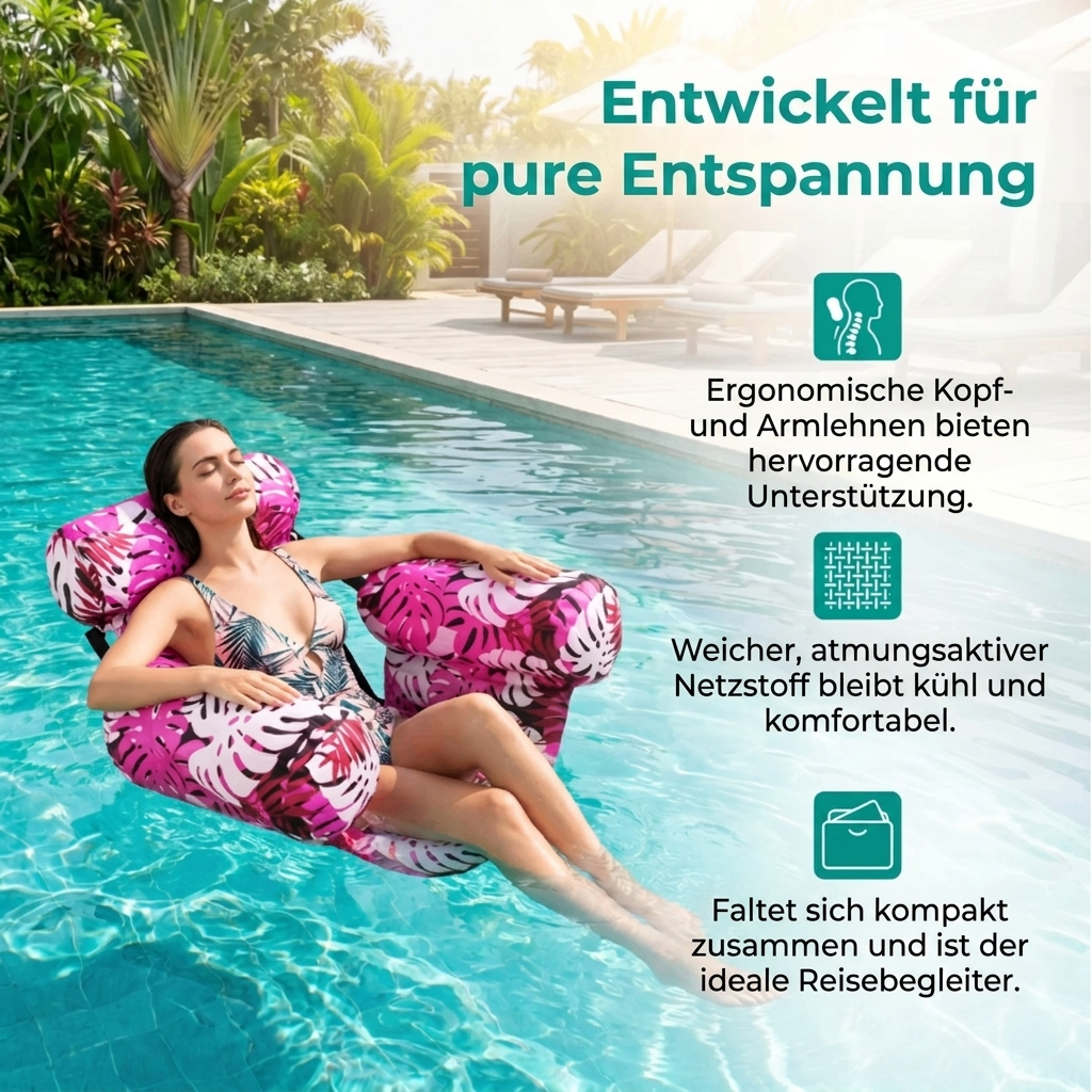 Aufblasbare Schwimmliege