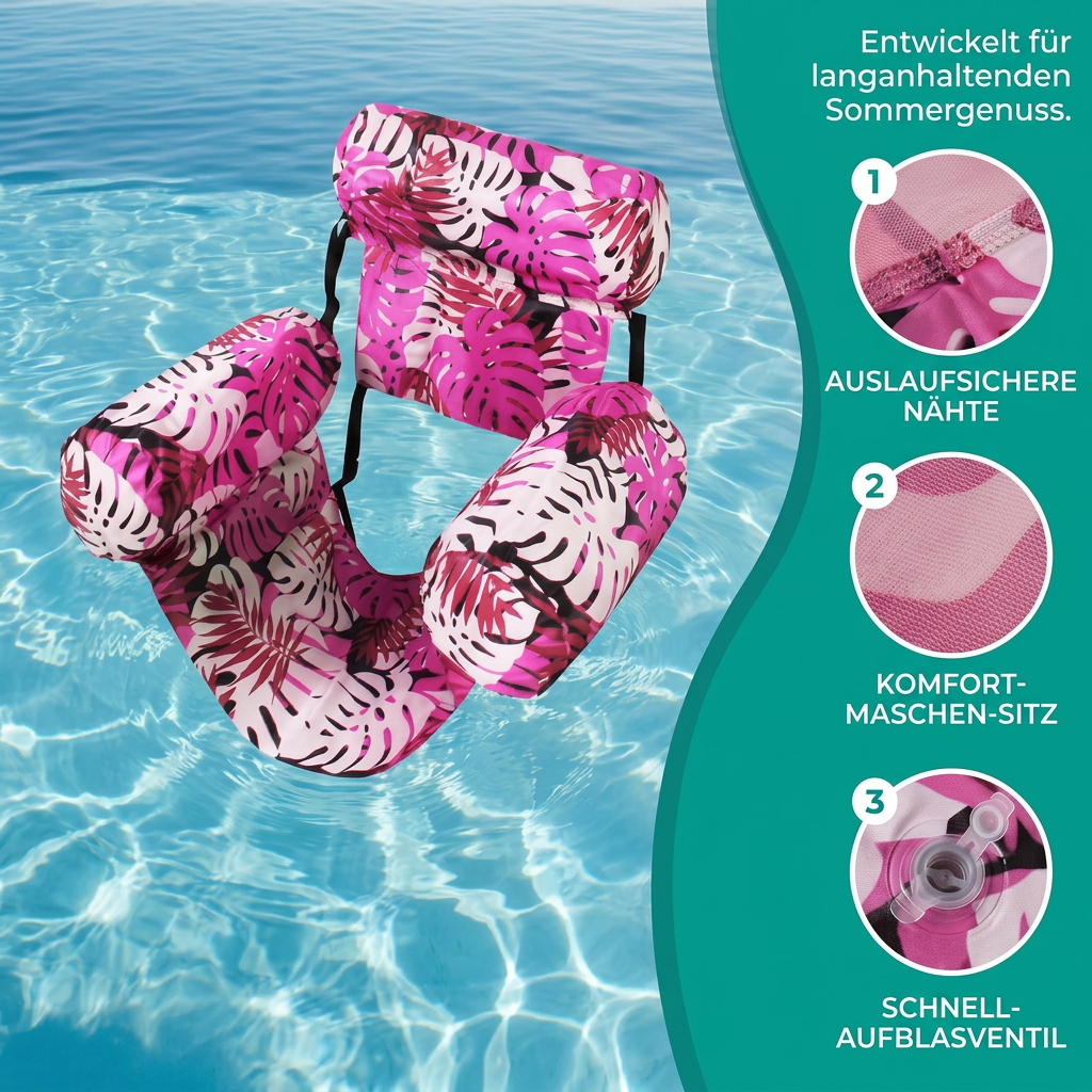 Aufblasbare Schwimmliege